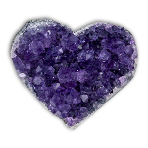 Drusa de Amatista Semipulida corazón