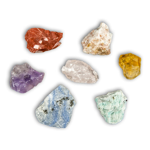 Kit 7 chakras cuarzo azul