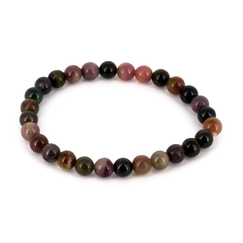 Pulsera de turmalina multicolor
