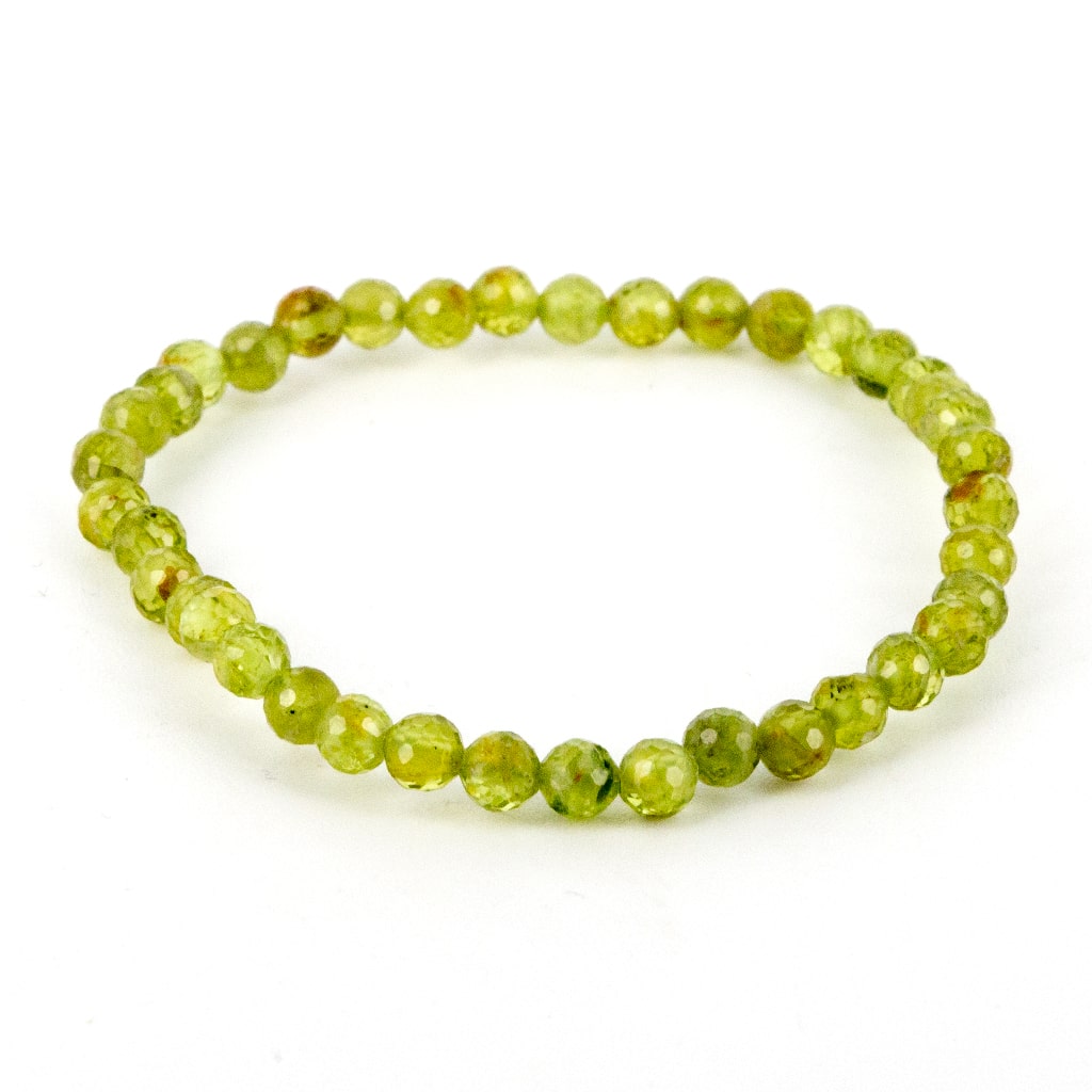 Pulsera de Peridoto Bola Facetada